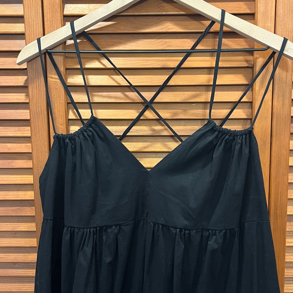 BUCKETLIST Black Strappy Tiered Maxi Dress - Picture 3 of 7